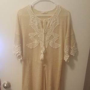 Ryu Long BoHo Tie Sweater